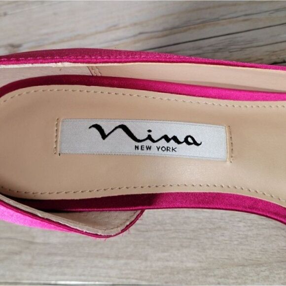 Nina Contesa Women's Open-Toe Pump Sz 7M - Picture 8 of 12